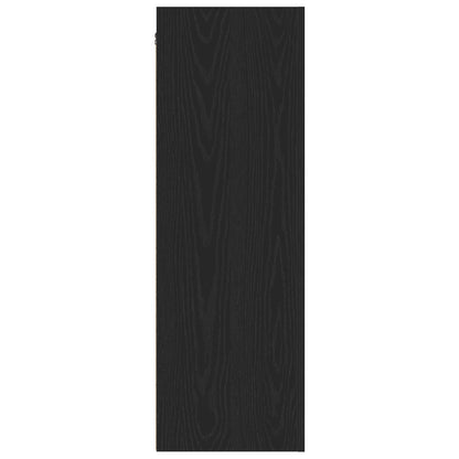Wandmontage Tv-Kasten 2 Stuks Zwart Eiken 30,5X30X90 Cm Bewerkt Hout