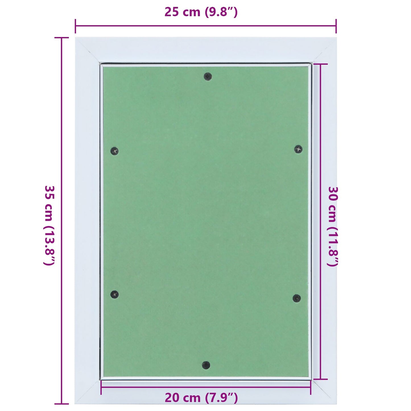 Toegangs Paneel Met Aluminium Frame En Stucplaat 200X300 Mm
