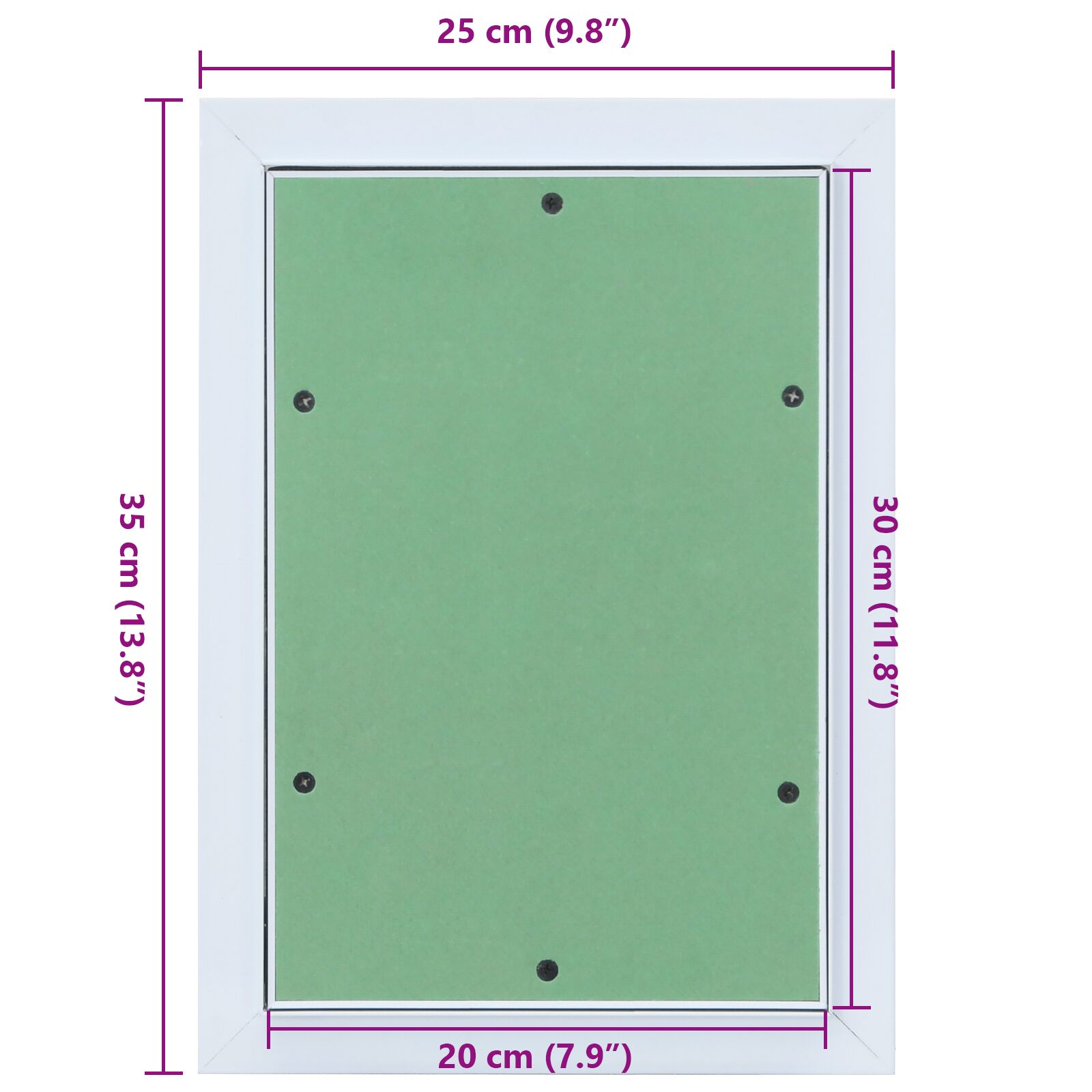 Toegangs Paneel Met Aluminium Frame En Stucplaat 200X300 Mm