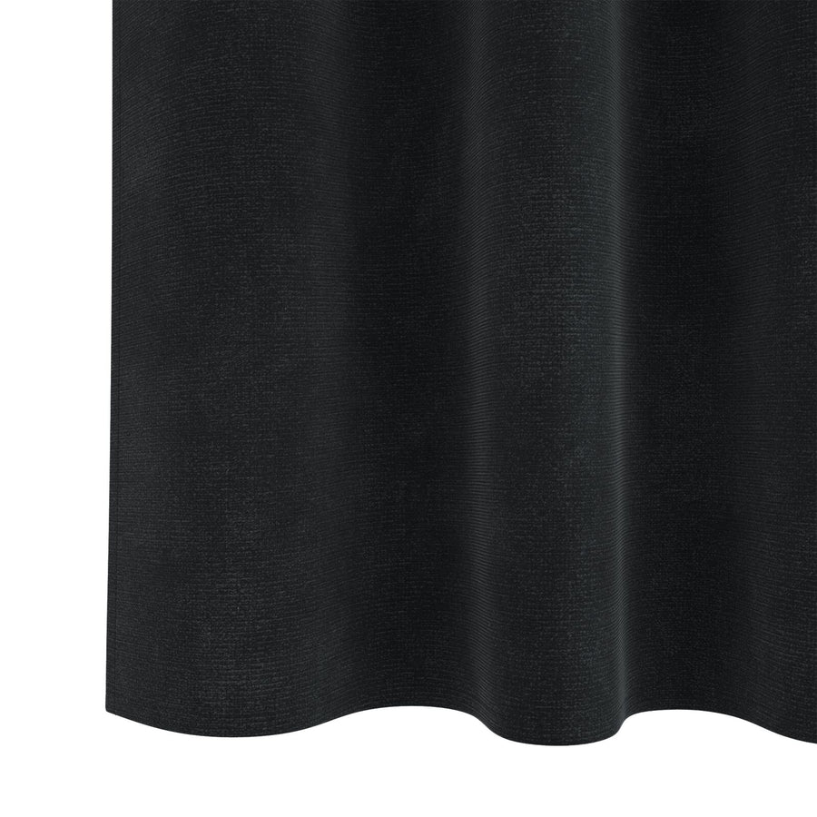 E Gordijnen Met Bovenband 2 Stuks Fluweel Zwart 140 x 140 cm met tape