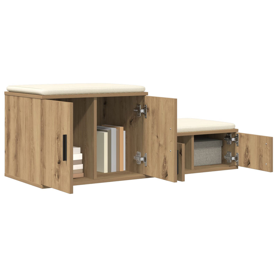 Opbergkast Kunststof Hout Artisan eiken 118 x 41 x 40 cm