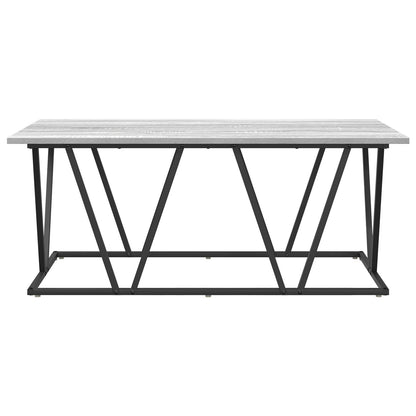 Salontafel 120X60X40 Cm Gemaakt Van Bewerkt Hout En Metaal Grijze sonoma