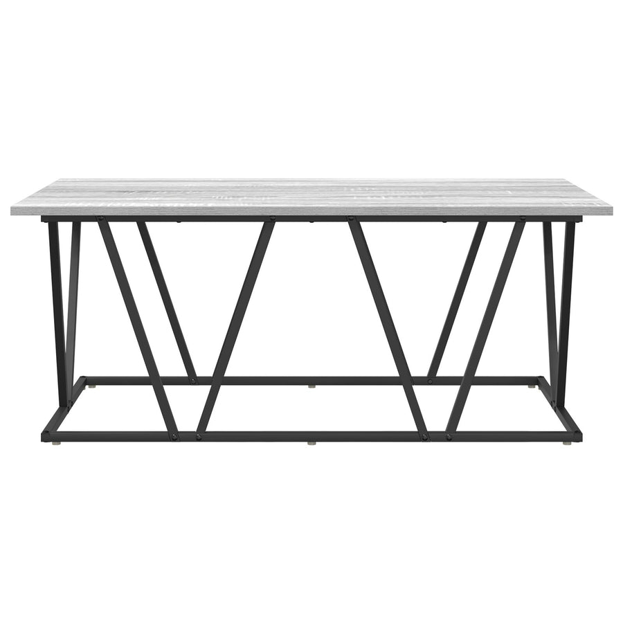 Salontafel 120X60X40 Cm Gemaakt Van Bewerkt Hout En Metaal Grijze sonoma