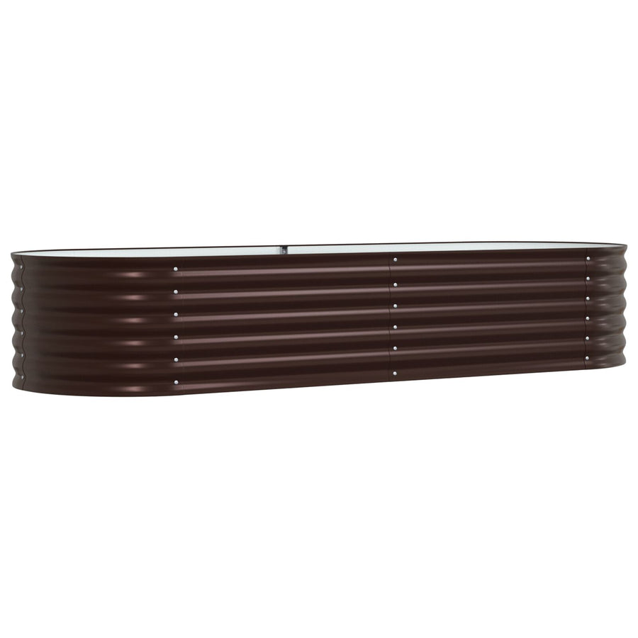 Tuin Verhoogd Bed Gegalvaniseerd Staal 240 x 80 x 44 cm Bruin