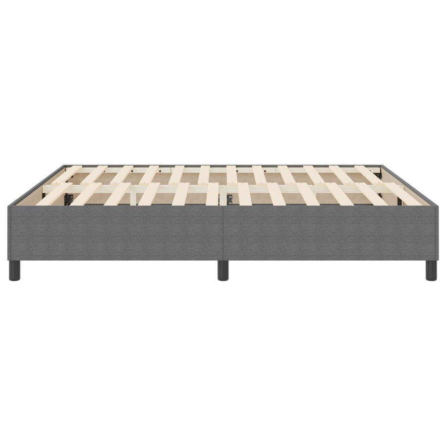 Boxspringbed Super King Corduroy Stof Lichtgrijs 180 x 200 cm