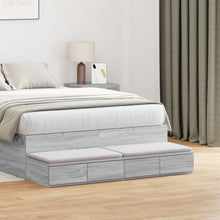 Bedladen 120X36,5X16,5 Cm Geëngenieerd Hout Grijs Sonoma 120 x 36.5 x 16.5 cm