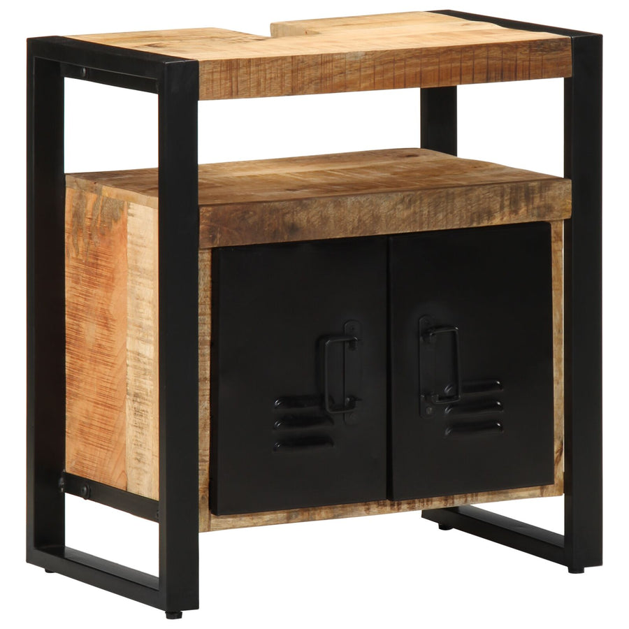 Badkast 55X35X60 Cm Massief Ruw Hout Massief ruw mangohout