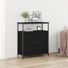 Buffetkast zwart eiken 69,5x34x90 cm