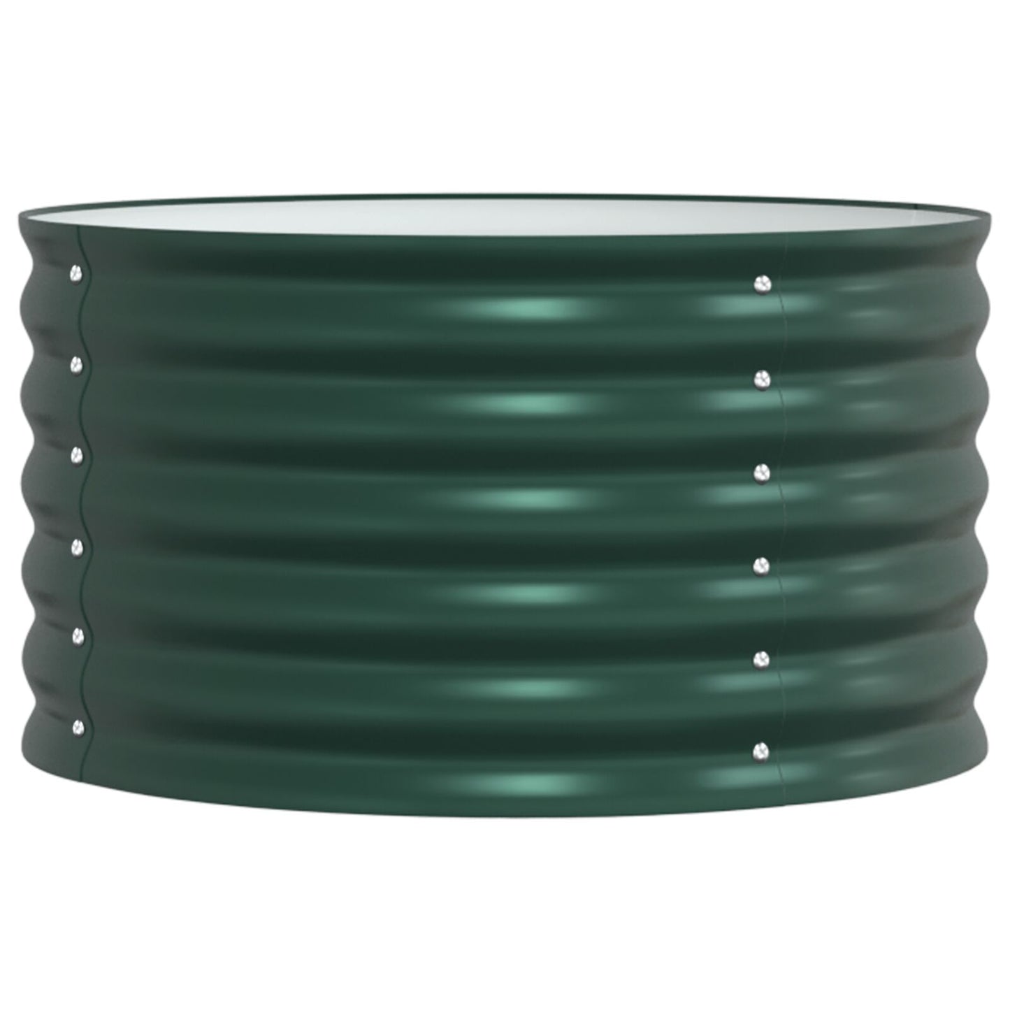 Tuin Verhoogde Bloembak Gegalvaniseerd Staal 80 x 80 x 44 cm Groen