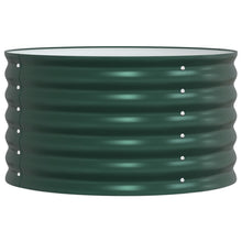 Tuin Verhoogde Bloembak Gegalvaniseerd Staal 80 x 80 x 44 cm Groen