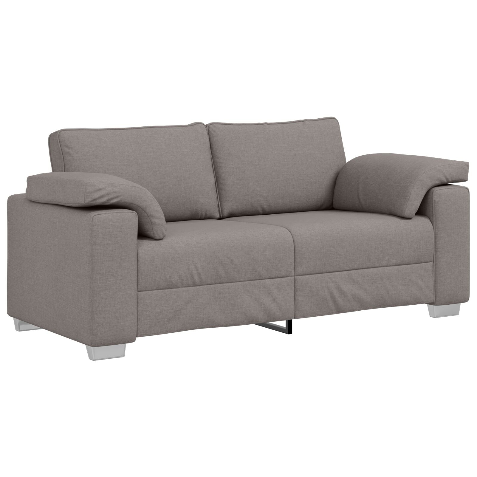 Loveseat Bank Stof Taupe 140 cm