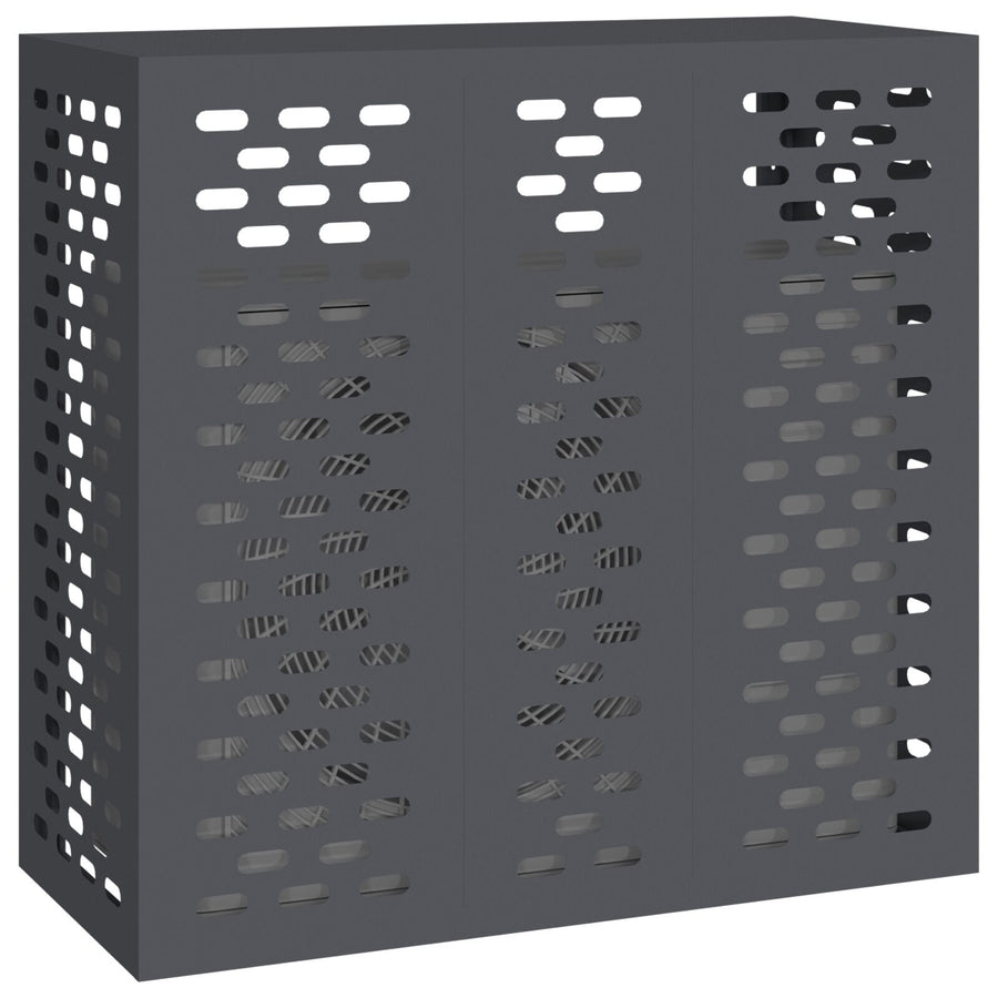 Airconditioner Cover Staal Anthraciet 110 x 50 x 105 cm