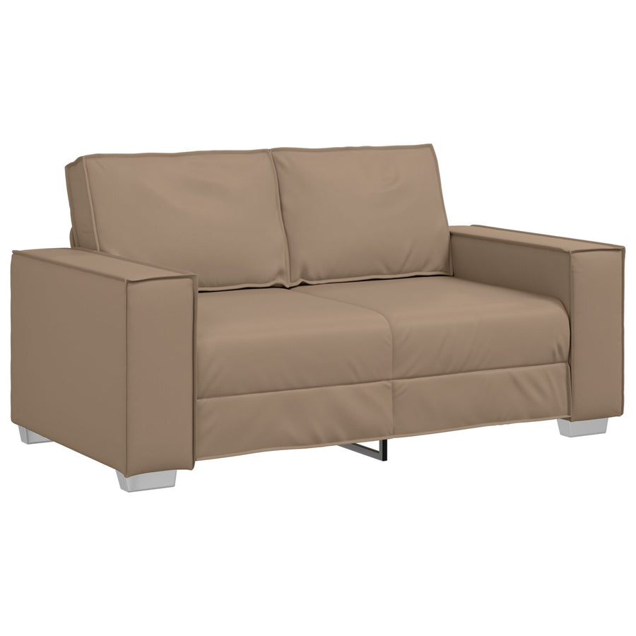 Loveseat Sofa Kunstleer Cappuccino 120 cm