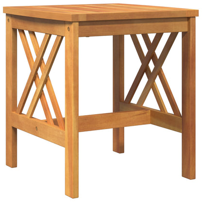 Tuin Bijzettafel Bruin 45X45X50 Cm Massief Acaciahout