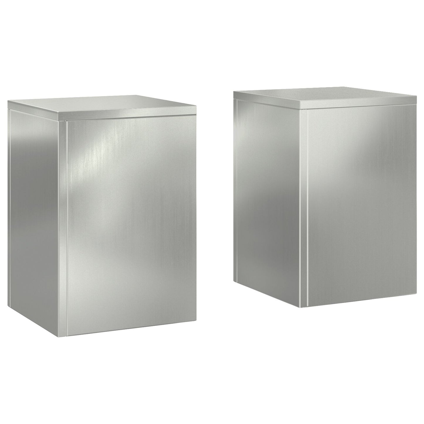 Buiten Plantenstandaards Pilar 2 Stuks 24X24X35 Cm Gegalvaniseerd staal 2x (35 cm)