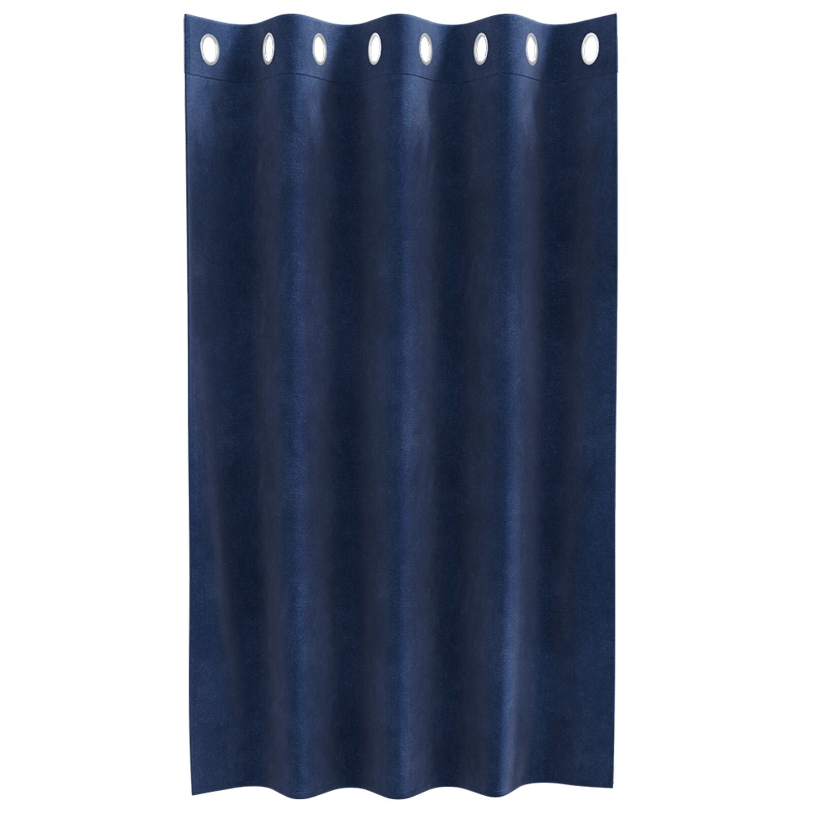 Blackout Gordijnen 2 Stuks E Velours Donkerblauw 140 x 140 cm met oogjes