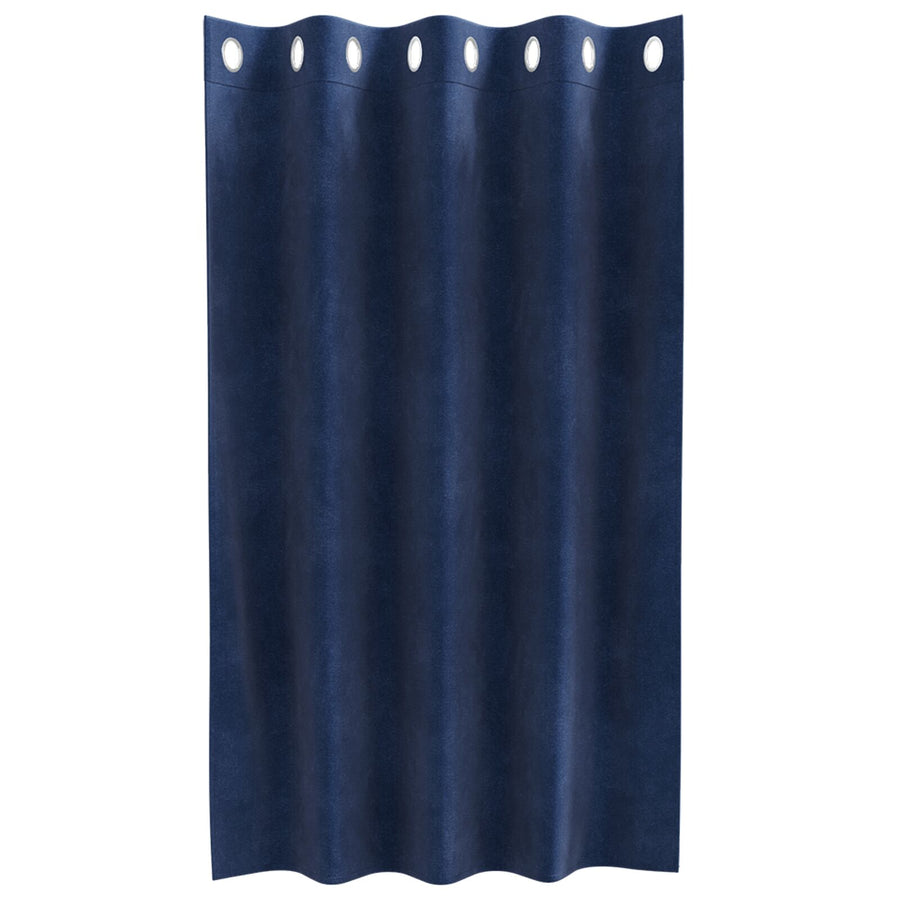 Blackout Gordijnen 2 Stuks E Velours Donkerblauw 140 x 140 cm met oogjes