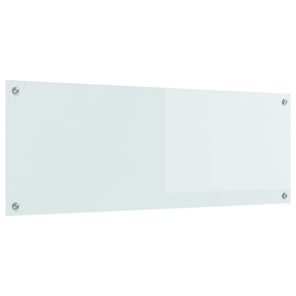 Keuken Achterwand 110X40X0,6 Cm Veiligheidsglas Wit 110 x 40 cm