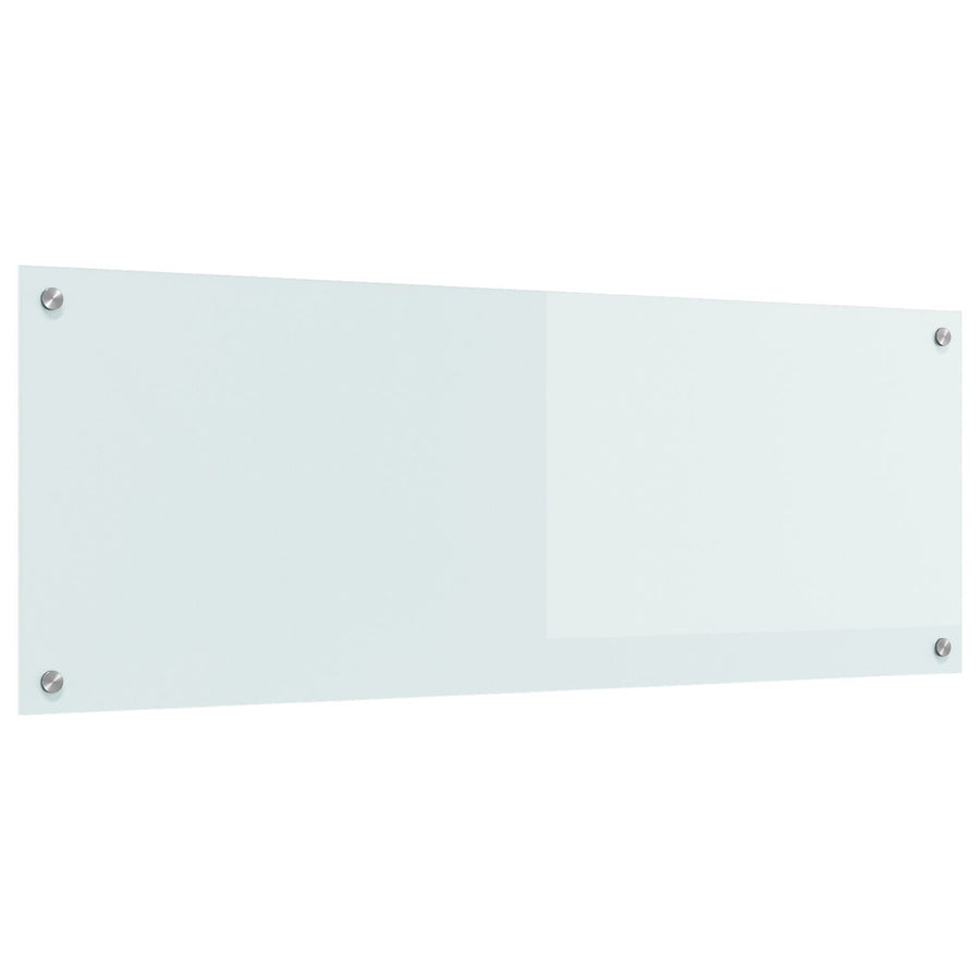 Keuken Achterwand 110X40X0,6 Cm Veiligheidsglas Wit 110 x 40 cm