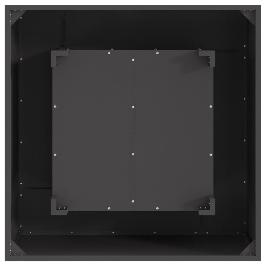 Vuurkorf Vierkant Zwart Staal 80 x 80 x 40 cm Koudgewalst staal/Zwart