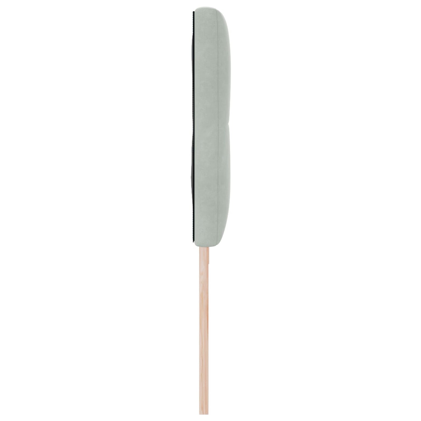 Hoofdeinde Knoop Tufted Velours Lichtgrijs 200 cm Laag hoofdbord