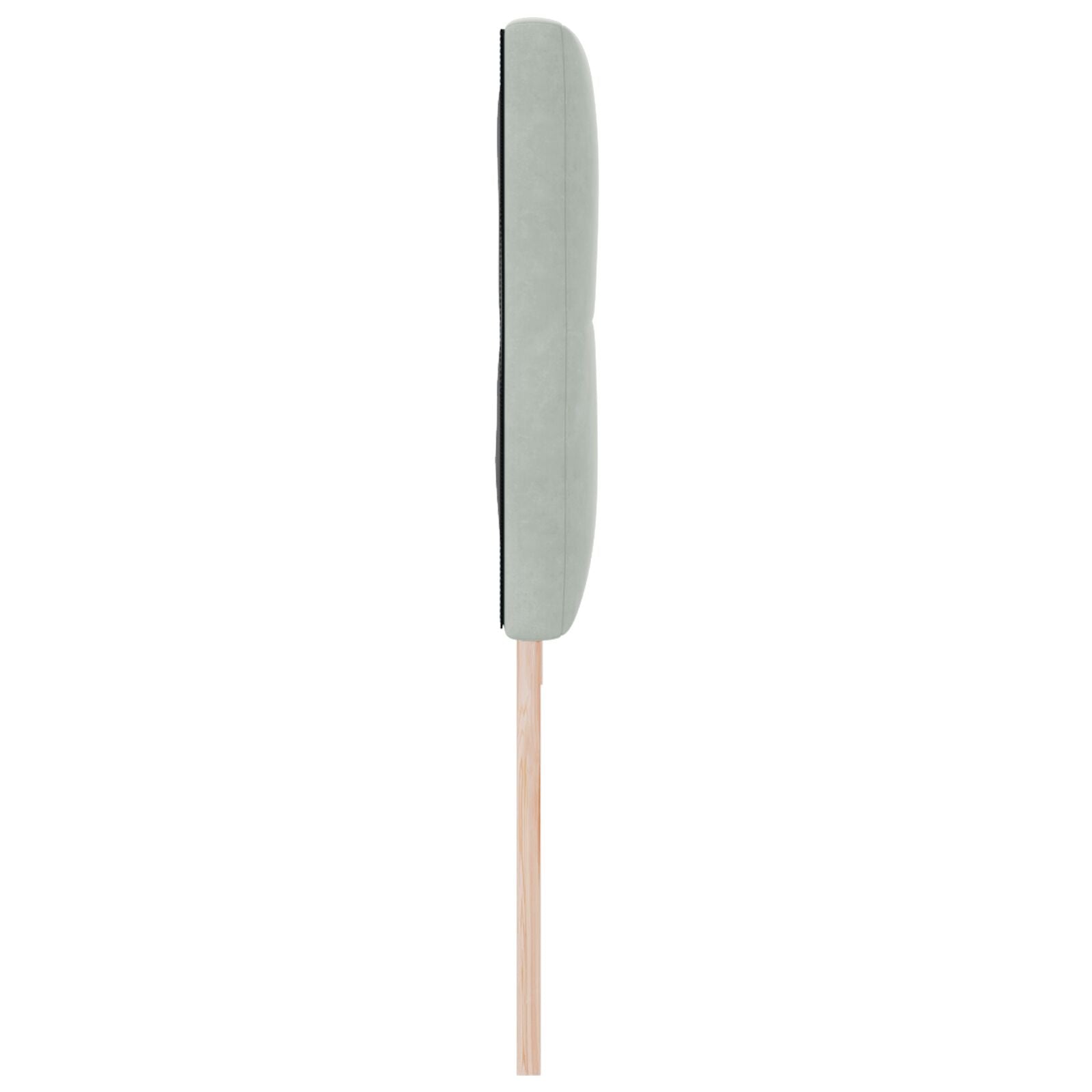 Hoofdeinde Knoop Tufted Velours Lichtgrijs 200 cm Laag hoofdbord