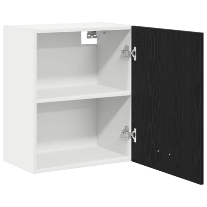Hangkasten - 2 Stuks - Zwart Eiken, 100X31X60 Cm - Gemaakt Van Bewerkt Hout