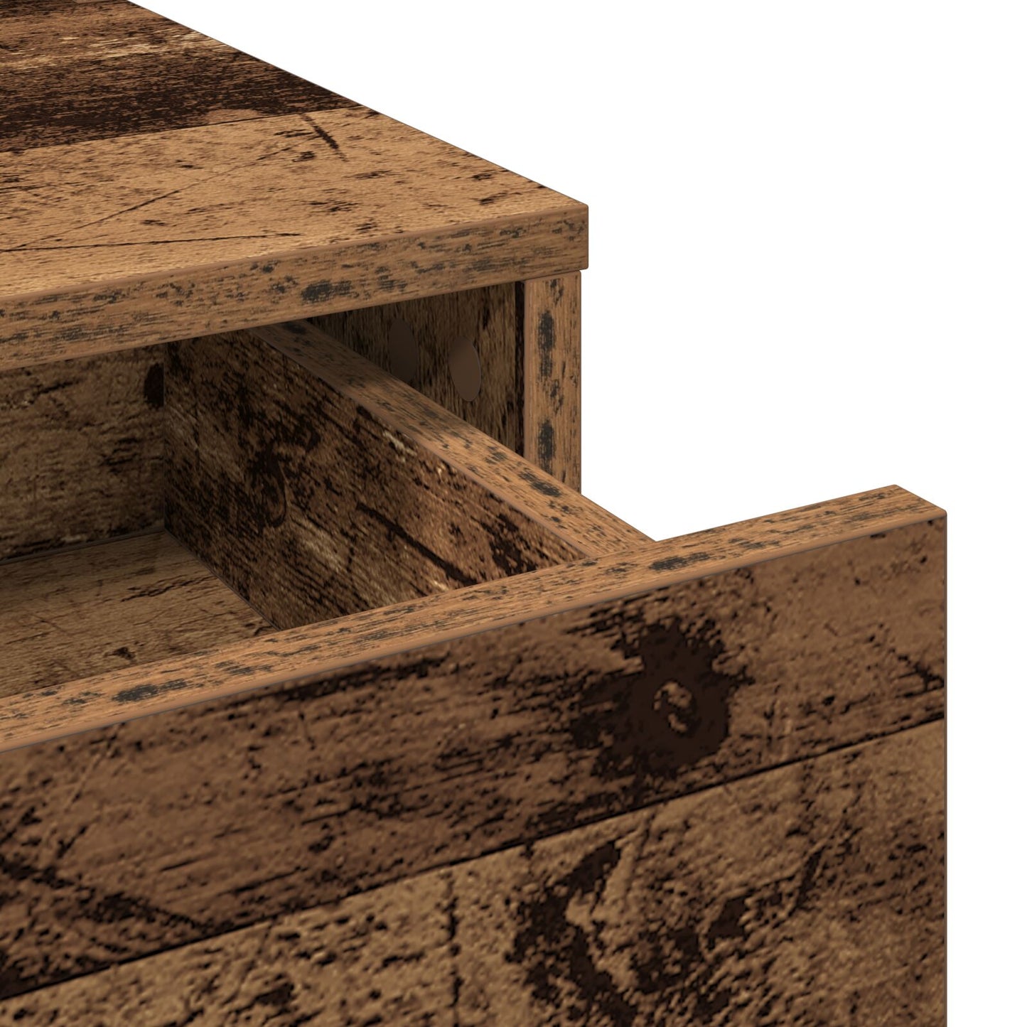 Kaptafel Met Laden Oud Hout 79 x 41 x 140 cm Oude hout
