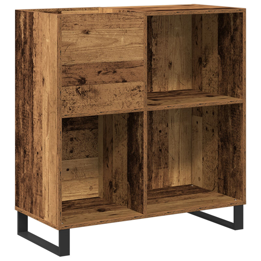 Recordkast 84,5X38X89 Cm Gelaagd Hout Artisan eiken