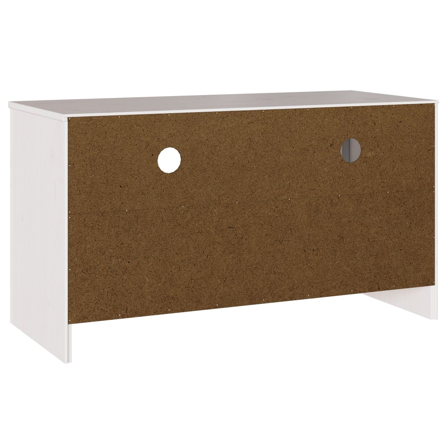 Tv-Kast ""Drammen"" 99X43X55 Cm Massief Hout Vuren Wit
