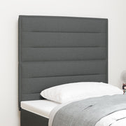 Hoofdbord 90 cm donkergrijs stof