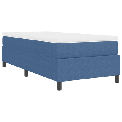 Boxspringbed Met Matras Blauw Corduroy Stof 90 X 190 Cm