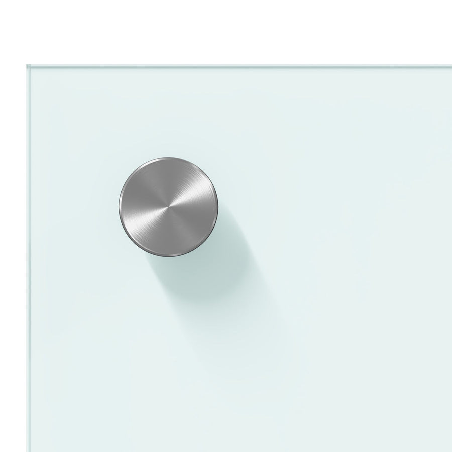 Keuken Achterwand 110X40X0,6 Cm Veiligheidsglas Wit 110 x 40 cm