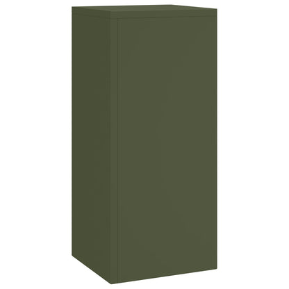 Buiten Plantenstandaards Pilaar 3 Stuks Staal Olijfgroen 3x (35/55/75 cm)