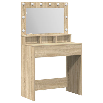 Kaptafel Met Led-Verlichting - Sonoma eiken 79 x 41 x 135 cm