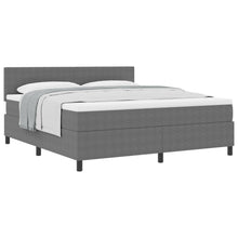 Boxspringbed Met Matras Licht Grijs Super King Corduroy Stof