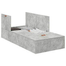 Bedframe Beton Eenpersoons Duurzaam Beton Grijs 80 x 200 cm