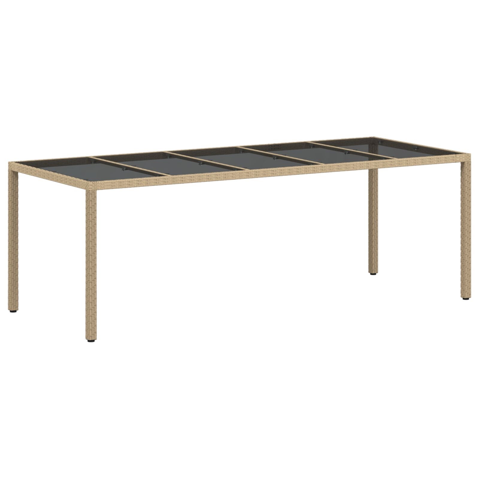 11-Delige Tuin Dinerset Met Kussens Beige Poly Rattan