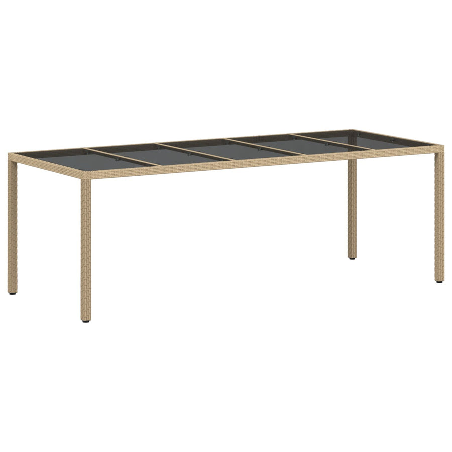 11-Delige Tuin Dinerset Met Kussens Beige Poly Rattan