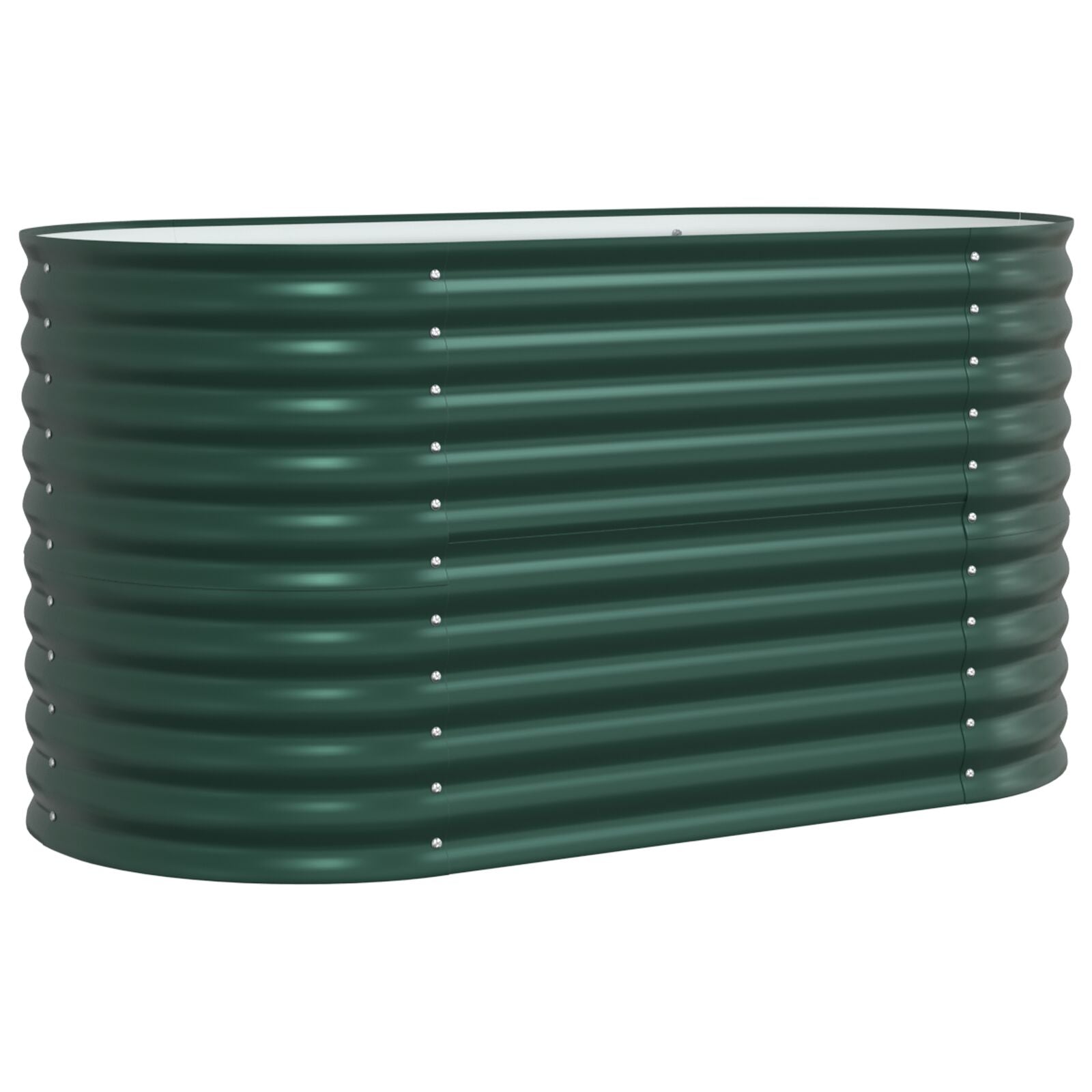 Tuin Verhoogd Bed Gegalvaniseerd Staal 160 x 80 x 81 cm Groen