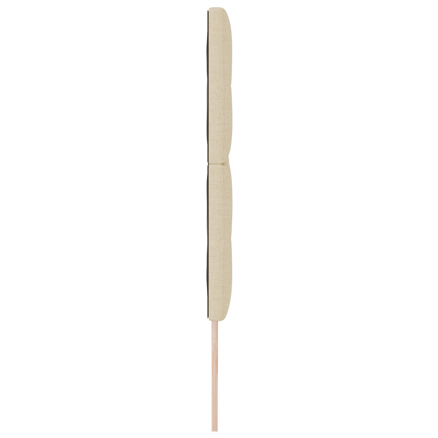 Hoofdbord Met Knopen Stof Crème 200 cm Hoog hoofdbord