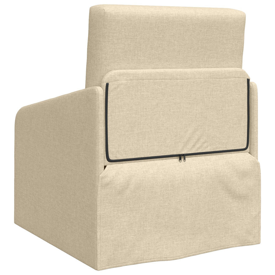 Vloer Sofa Bed 2-In-1 65X80X83 Cm Stof Crème