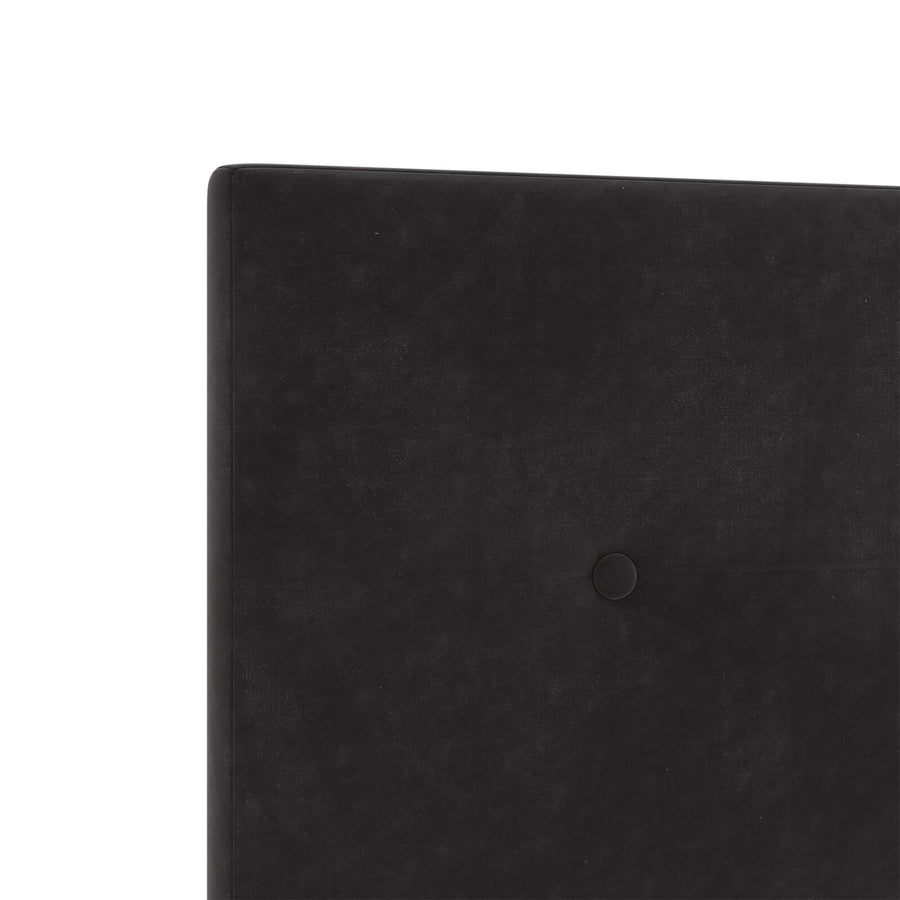 Bed Frame Zwart 90X190 Cm Velvet Crème