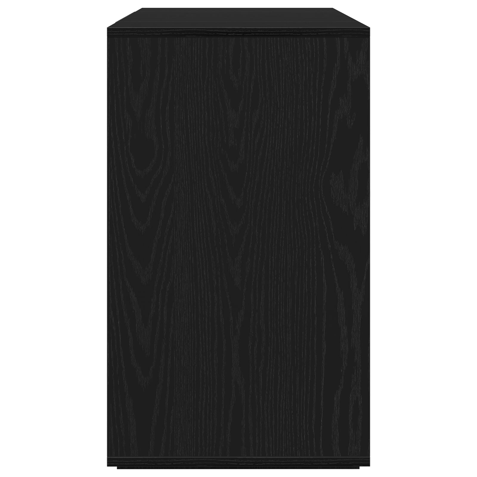 Zwart Eiken Sideboard Zwart Eiken Hout 120 X 41 X 75 Cm