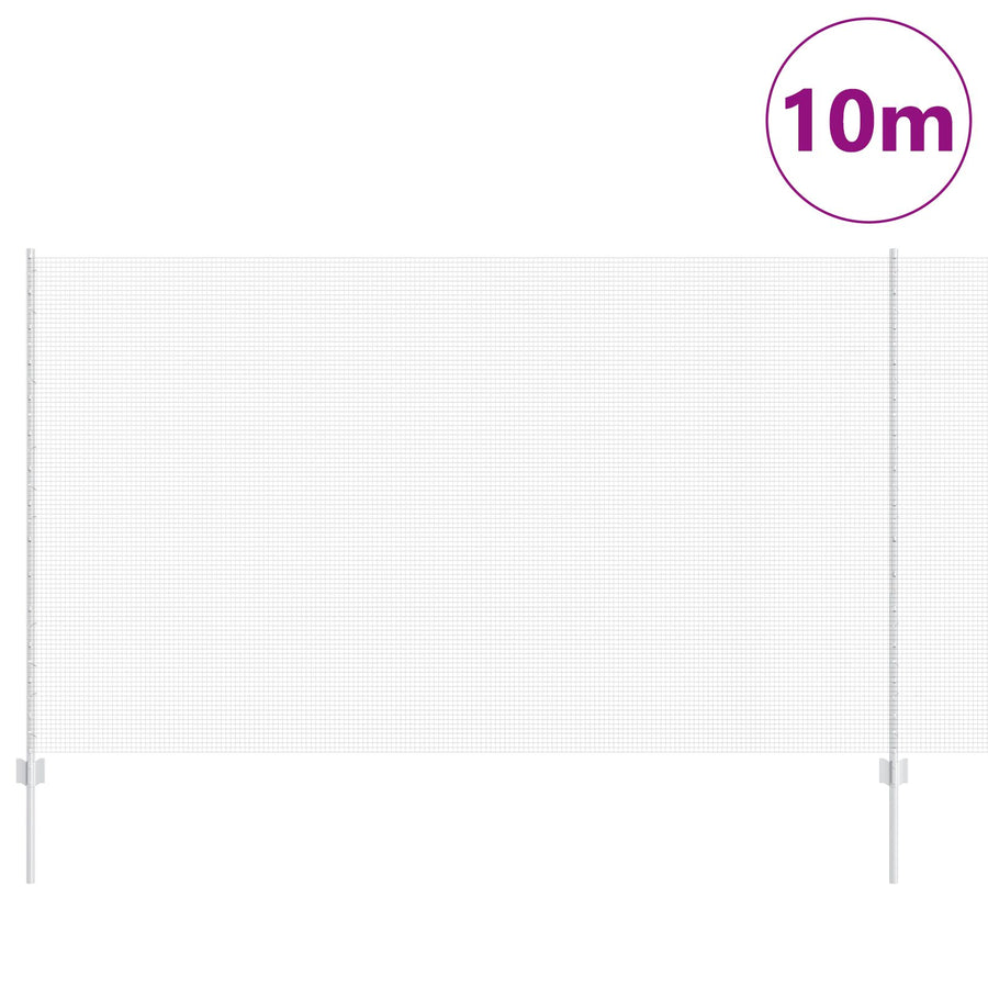 Gelaste Draadafsluiting Met 10 U Palen Zilver 1.4X10 M Staal