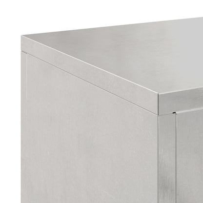 Buiten Plantstands Pillar 2 Stuks 24X24X35 Cm Roestvrijstaal 2x (35 cm)