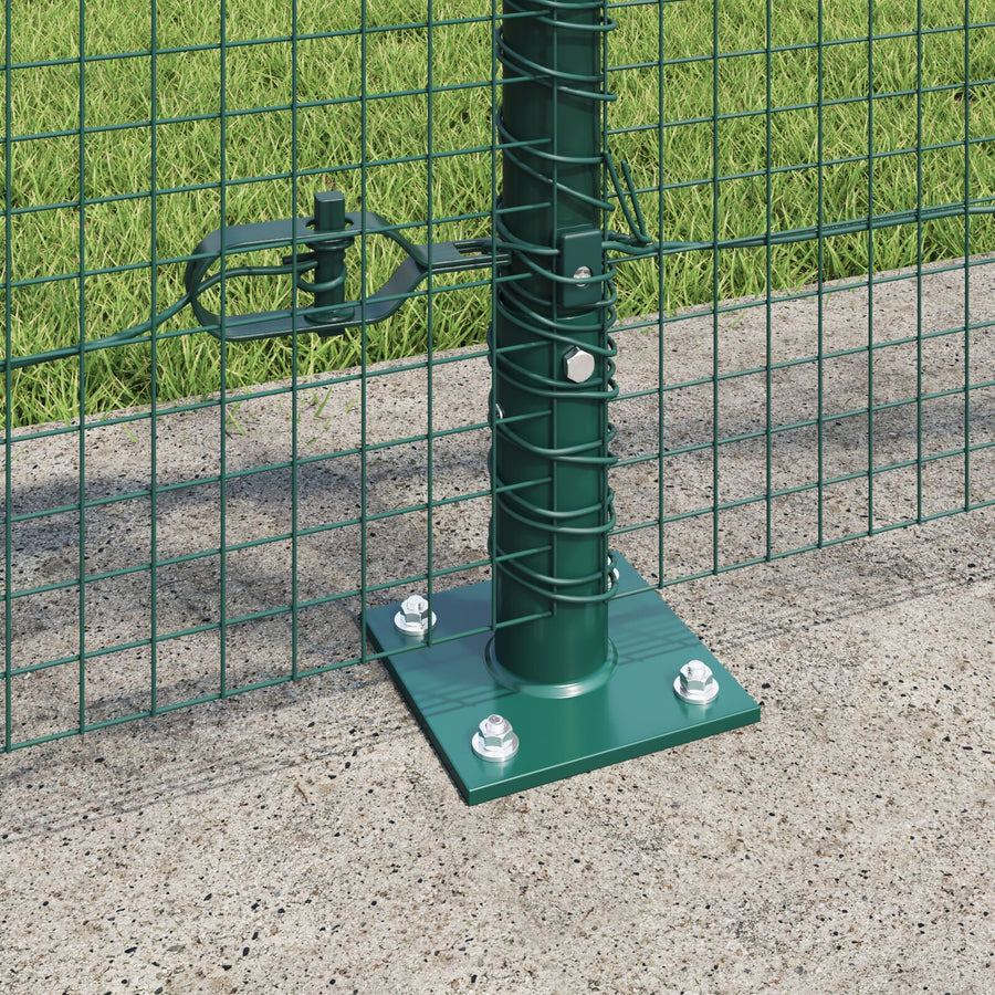 Stalen Paalset Set Van 2 Groen Staal Met Polyethyleen Coating Gegalvaniseerd Staal