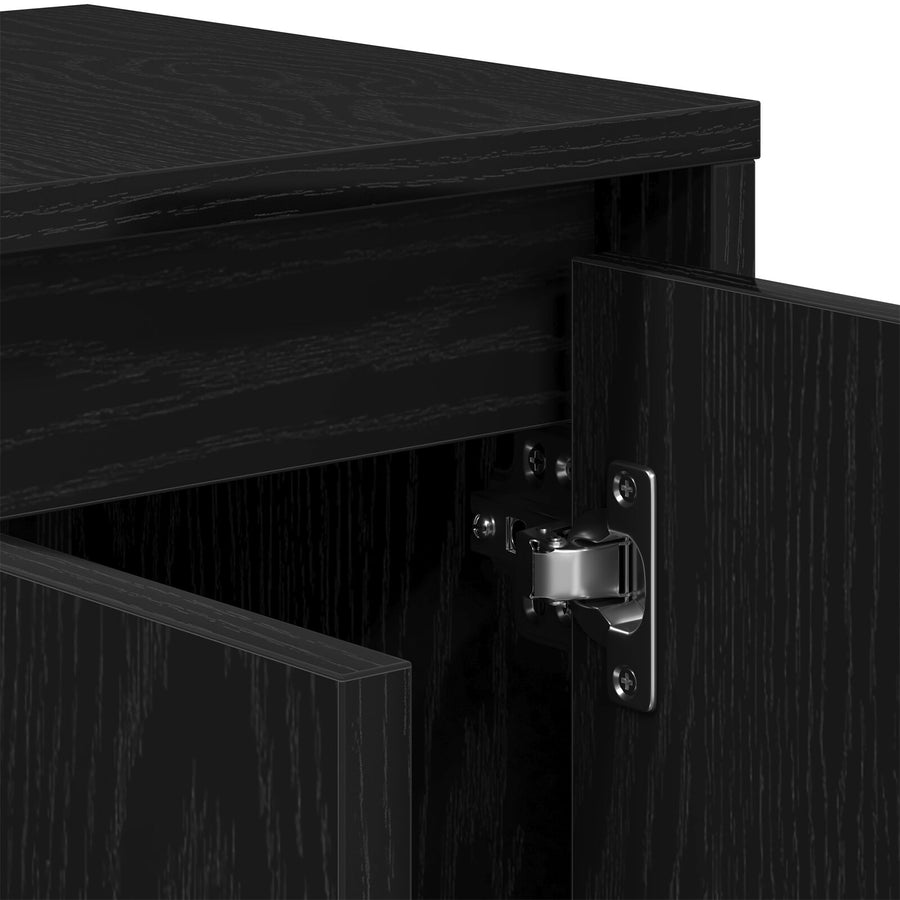 Tv Kast Zwart Eiken 120X30X40,5 Cm Gemaakt Van Hout