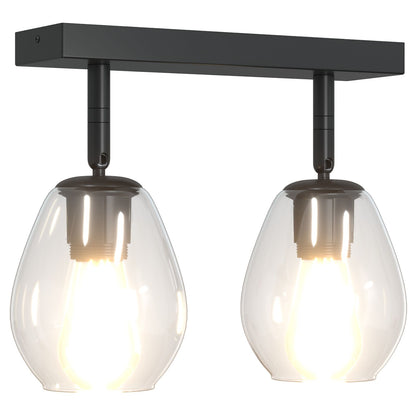 Plafondlamp Met Verstelbare Glazen Kap 2