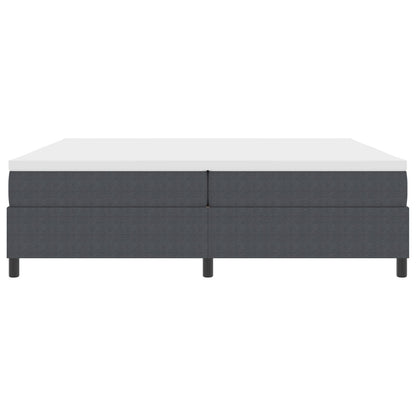 Boxspringbed Met Matras Donkergrijs 200X200 Cm Corduroy Stof